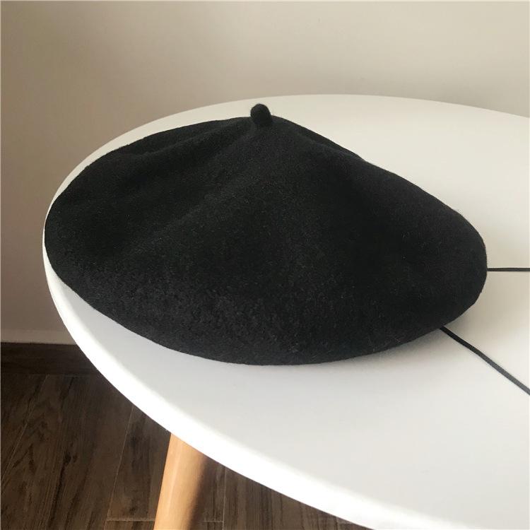 Autumn and Winter New Women's Beret Cashmere Fashion Bud Hat Trendy Versatile Casual Soft Girl Painter Hat
