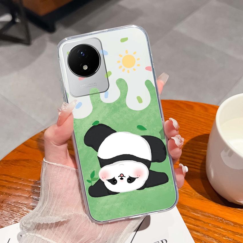 For Vivo Y02 Y02A Y02S Y10 Y11 Y12 Y12a Y15 Y15a Y16 Y17 Y19 Clear TPU Cases Ocean Whale Pattern Anti Drop Back Covers For Vivo Silicone Phone Housing