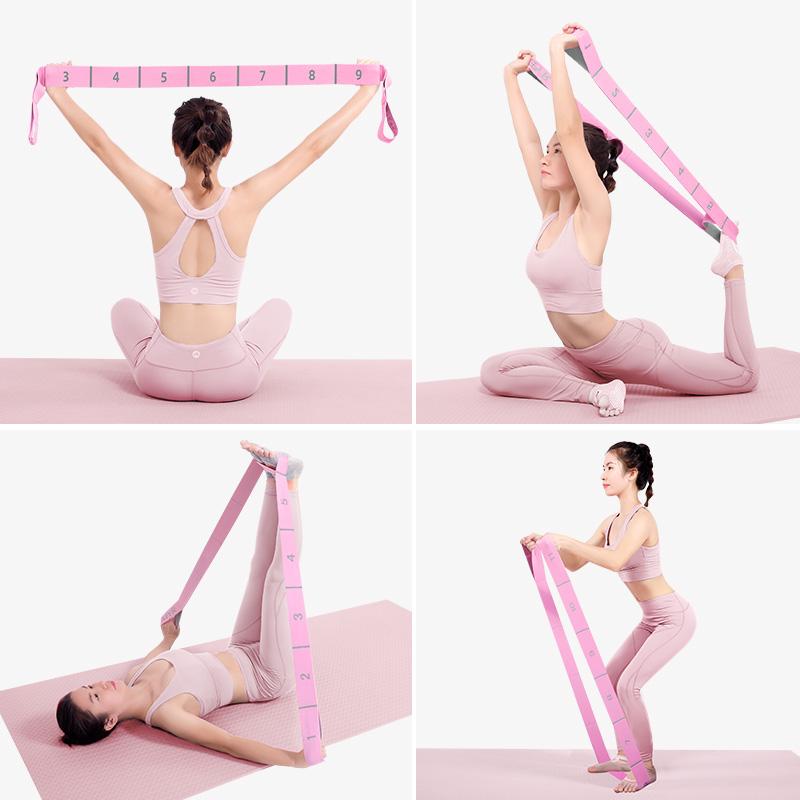 Yoga Gummiband Damen Offene Schulter Rücken Dehnband Fitness Widerstandsband Übung Spannband Rehabilitationstraining