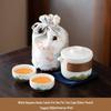 Yipan Ru Kiln Ceramic Travel Tea Set