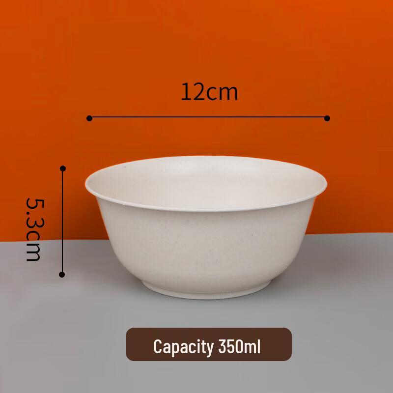 Xingfang 350ml Ciotole Usa e Getta in Plastica per Alimenti, Confezione da 20