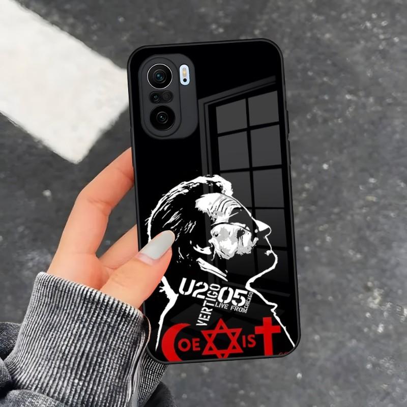 

U2 Band Rock Phone Case For Xiaomi 13 12 X Redmi Note 10 11 S Lite T Pro POCO M4 X3 F3 Glass POCO X3NFC