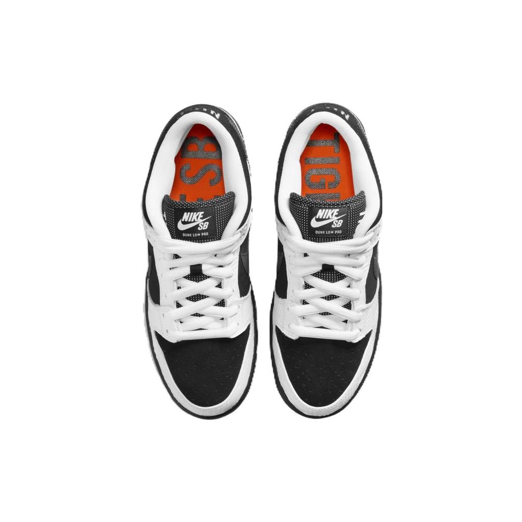 TIGHTBOOTH X Nike Dunk Low SB Unisex Sneakers White Black Safety-Orange FD2629-100