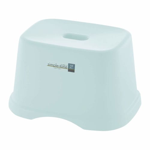 Richell Simple Tone Stool, 18H, Mint Blue
