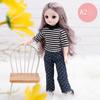 30CM Mini Movable 23Jointed Doll Girls Toy 3D Big Eyes BJD Princess Full Outfits  Dresses  Collection Childrens Doll Gift