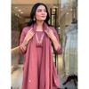 Indisches Damen Aline Kurti Hosen Dupatta Set Pakistanische Partykleidung Salwar Kameez