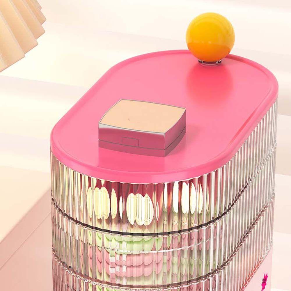 Dustproof Eye Shadow Storage Box Plastic Earrings Ring Box Rotatable Makeup Brush Holder  Vanity