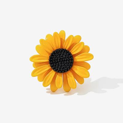 Spilla Girasole di Alta Gamma Femminile Spilla Piccola Margherita Spilla Girasole Anti-Luce Accessori per Abito Maglione
