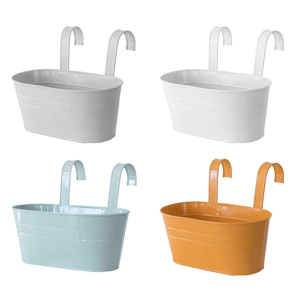 Detachable Hook Hanging Flower Pots for Balcony Ers Indoor Rails Deck