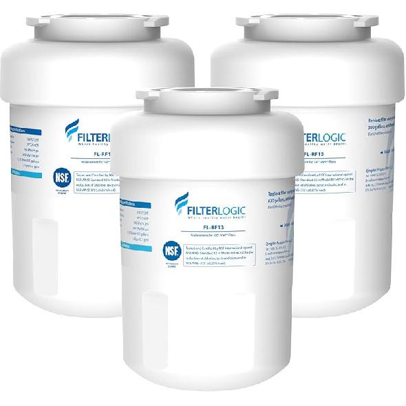 Filterlogic FL-RF13 Replacement for GE® MWF®, SmartWater® MWFP, MWFA, GWF, HDX FMG-1, GSE25GSHECSS, RWF1060, Kenmore® 9991 Refrigerator Water 3