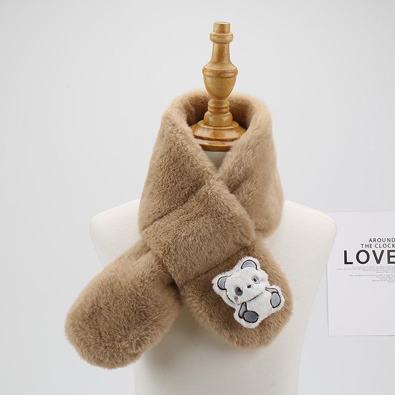 Plüsch-Cartoon-Schal für Kinder: Gemütlicher Nackenschal für Jungen und Mädchen