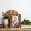 Grandpa Gift, I Love You Grandpa Photo Frame, Holds 4 X 6 Inch Photo, Farmhouse Wooden Picture Frame Gift, Father's Day Gifts for Papa, Grandpa