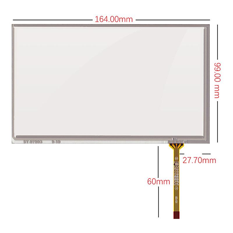 Resistive Digitizer For Car Dvd Gps Navigation Multimedia Touch Screen Panel Glass Replacement Parts