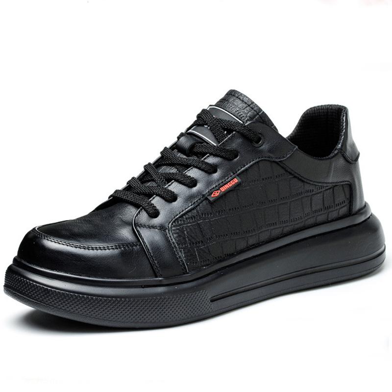 

Захисне взуття з коров ячої шкіри Чоловічі черевики Композитний носок Взуття з електроізоляцією Нековзке робоче взуття Проколостійке взуття, що не руйнується 44