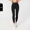 Women's Ribbed High-Waist Yoga Pants - Sculpting Peach Fit