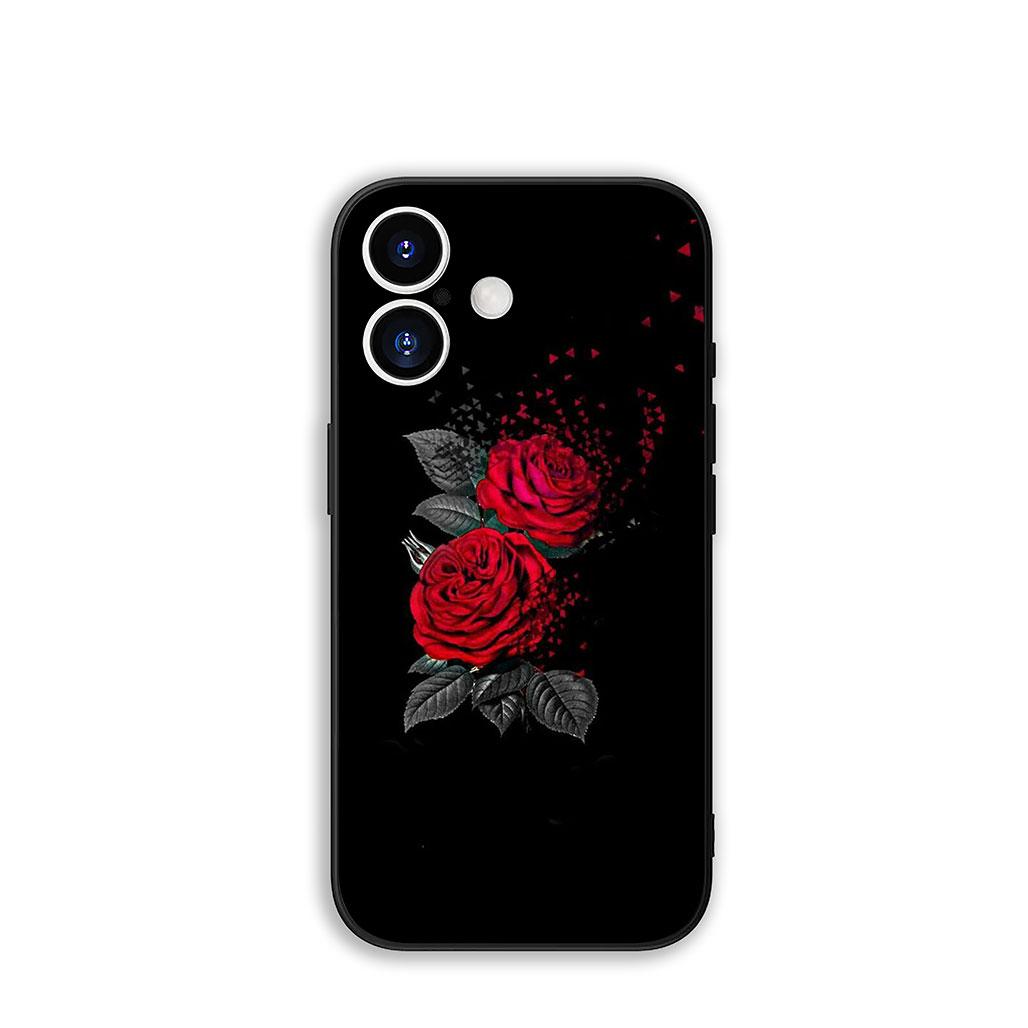 

Retro Floral Art Phone Case for iPhone 17 16 15 14 13 12 11 Series Pro Max Plus Double Layer Protection iphone 15 Plus