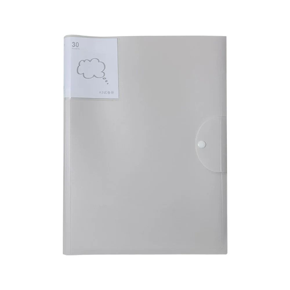 1Pcs Office Supplies A3 Paper File Folder 20/30/40 Pages Art Work Collection Organizer