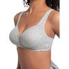 Women's Bra Wire-Free Front Closure Solid Color Full Coverage 3D Cups More Considerate for Middle-Aged And Elderly Individual Underwear