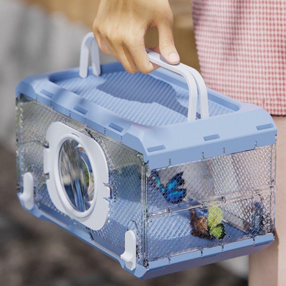 Waterproof Insect Observation Box Folding Critter Butterflies Cage  Kindergarten Science Toy