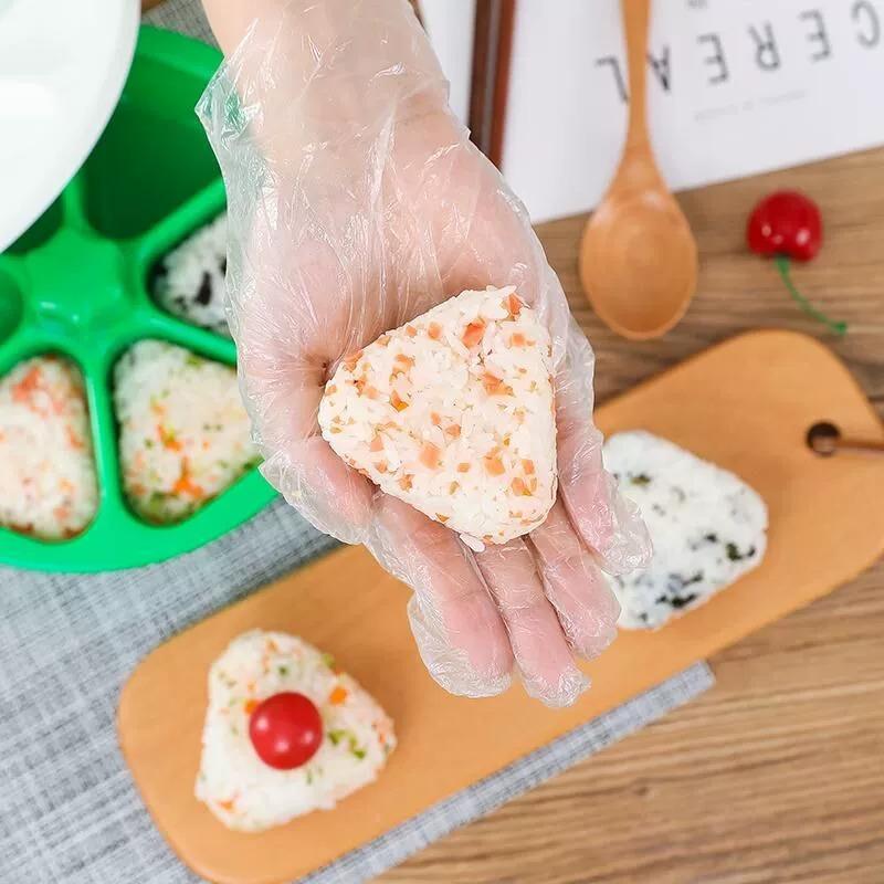 Creative Six In One DIY Sushi Triangle Rice Ball Mold Box Bento Making Tool Heart-Shaped Decorative Convenient