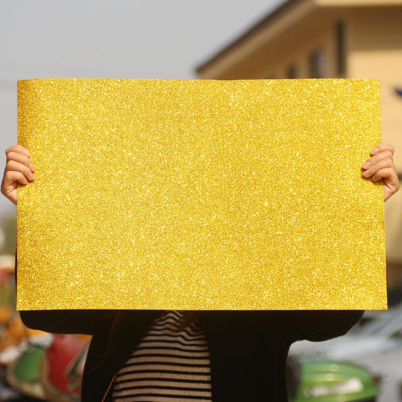 Thick Glitter Foam Paper Gold Sequin Craft Material