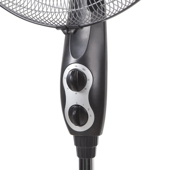 Ventilateur sur pied - Orbegozo - SF 0156 - 45 cm - Noir/Argent - 3 vitesses