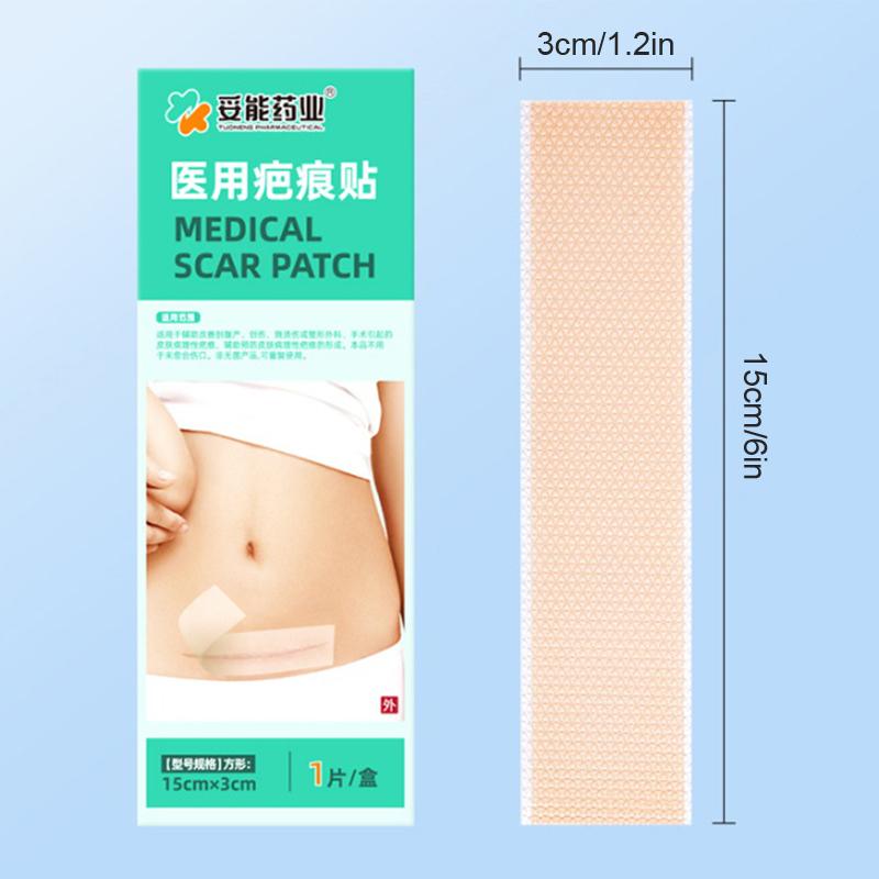 3 ks Silikonové náplasti na jizvy Odstranění Neviditelná krycí podložka Gel Vodotěsná páska Léčba po císařském řezu Keloid Popáleniny Abdominoplastika