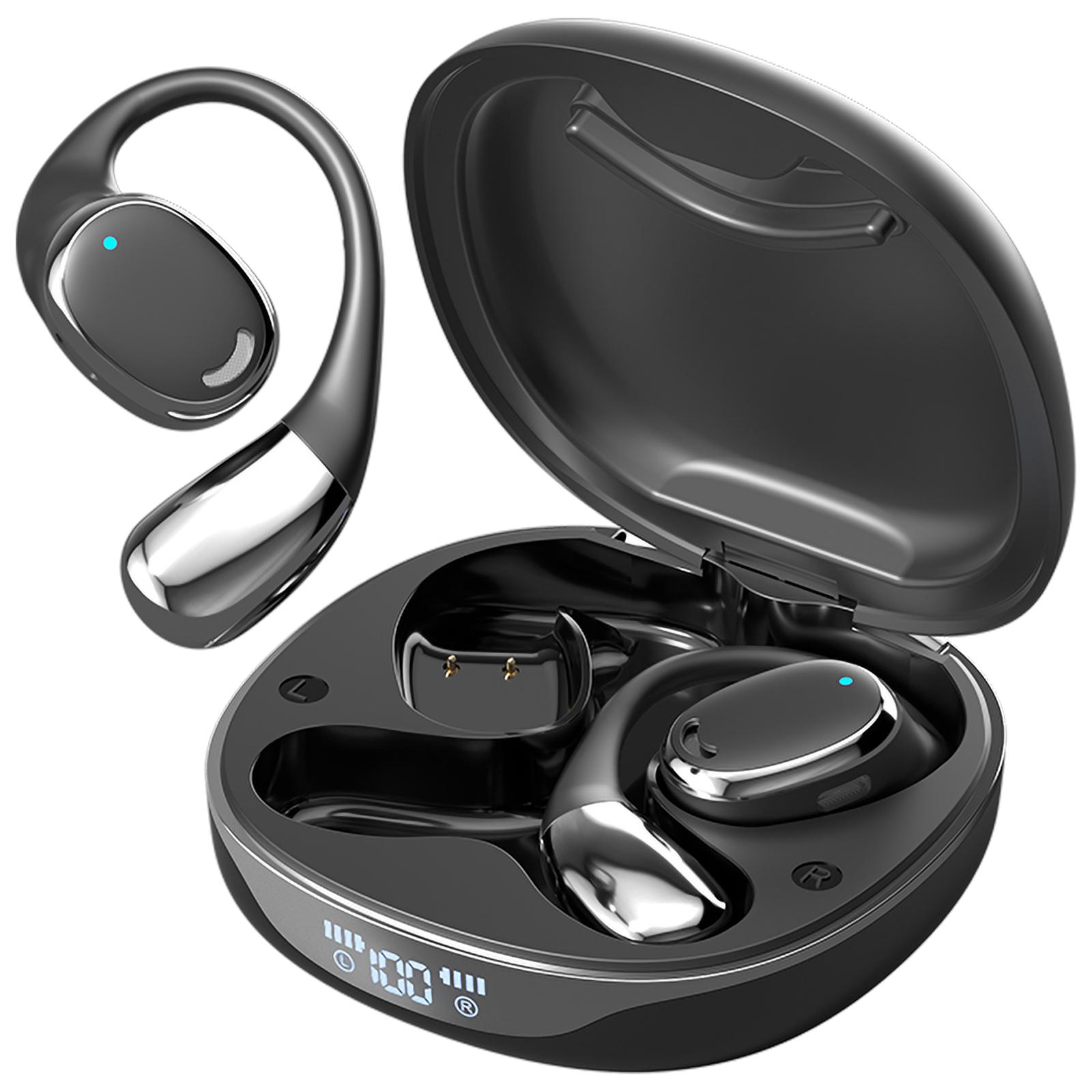 

Наушники с открытым вкладышем Беспроводные наушники с поддержкой Bluetooth 5.3 с открытым вкладышем Шумоподавлением Беспроводные наушники для бега MM7 чёрный