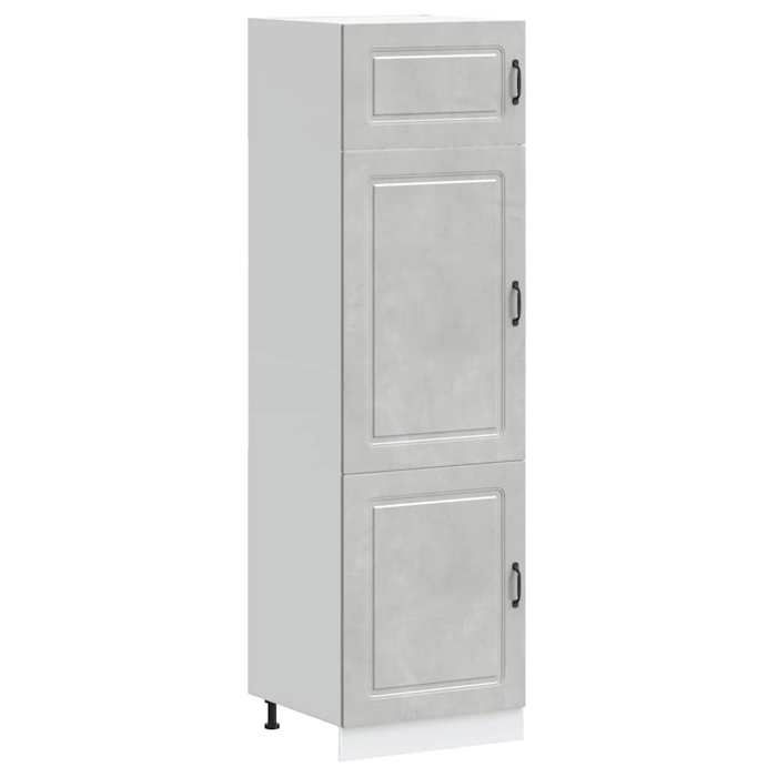 VidaXL Armoire de cuisine Kalmar gris béton bois d'ingénierie 853631
