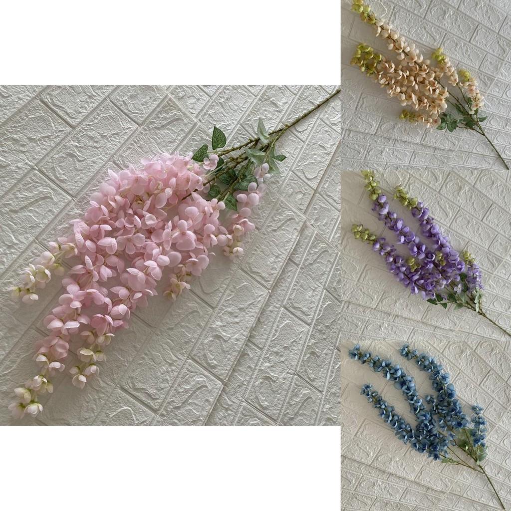 Silk Wisteria Floral Decor For Wedding Ceremony Venue Wall And Ceiling
