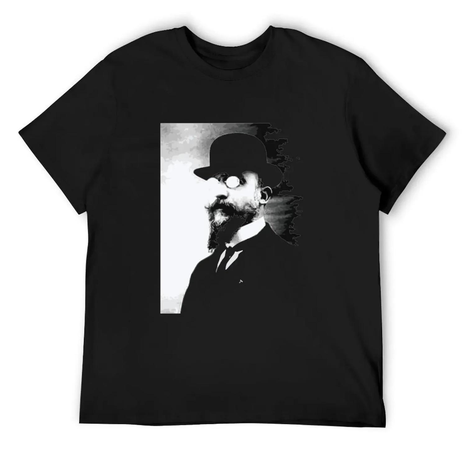 

Эрик Сатиклассическая музыкаФутболка винтажная аниме-футболка винтажная милая одежда мужские футболки с графикой большие и высокие XXXXXL чёрный