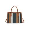Fashion Striped Splicing Handbag 2025 New Trendy Large-capacity Tote Bag Versatile Contrasting Color Commuter Bag