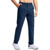 Men Black Slim Fit Straight Leg Business Casual Pants
