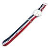 Les Trésors De Lily [N2334] - 'Trendy' Blue White Red Designer Watch (France)