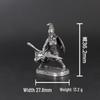 White Copper Spartan Shogun Warrior Chess Piece Ornament – Retro Soldier Toy Gift for Boys