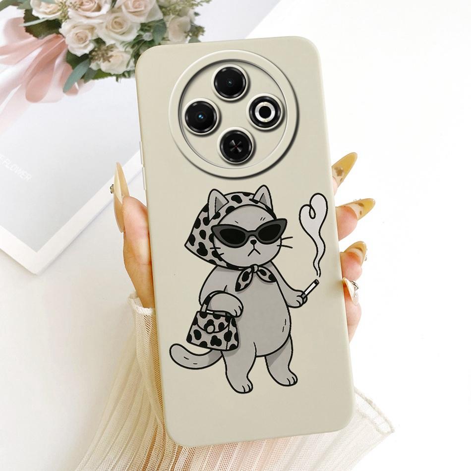 For Tecno Spark 30C 30 4G 30Pro Cute Cat Flower Butterfly Cartoon Phone Case For Spark30 Pro 30C Shockproof Soft Silicone Cases