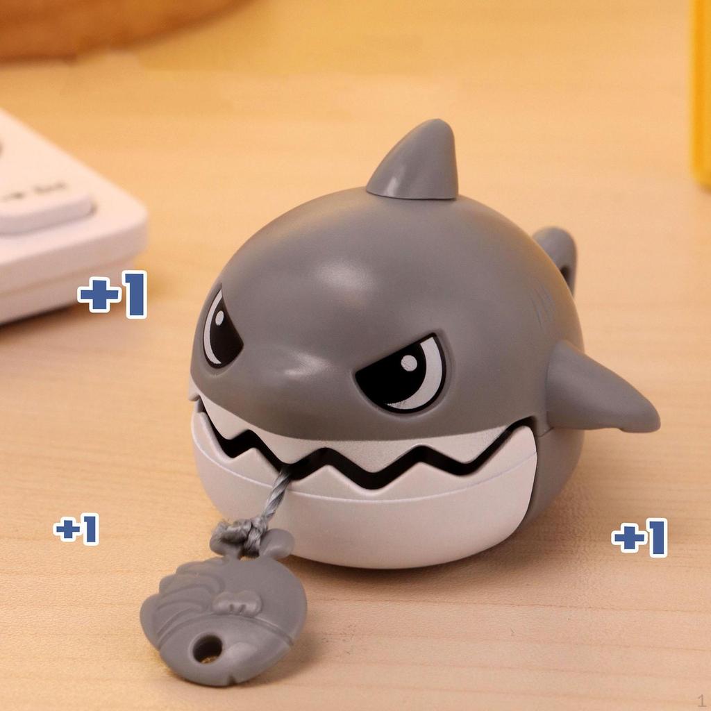 Wind Up Moving Toy Pull Back Shark for Kids Keychain Toys Funny Bath Birthday, Pool