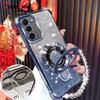 For Samsung Galaxy A16 A26 A36 A56 A06 A15 A25 A35 A55 A14 A24 A34 A54 4G 5G Glitter Plating Magnetic Holder Bracelet Case
