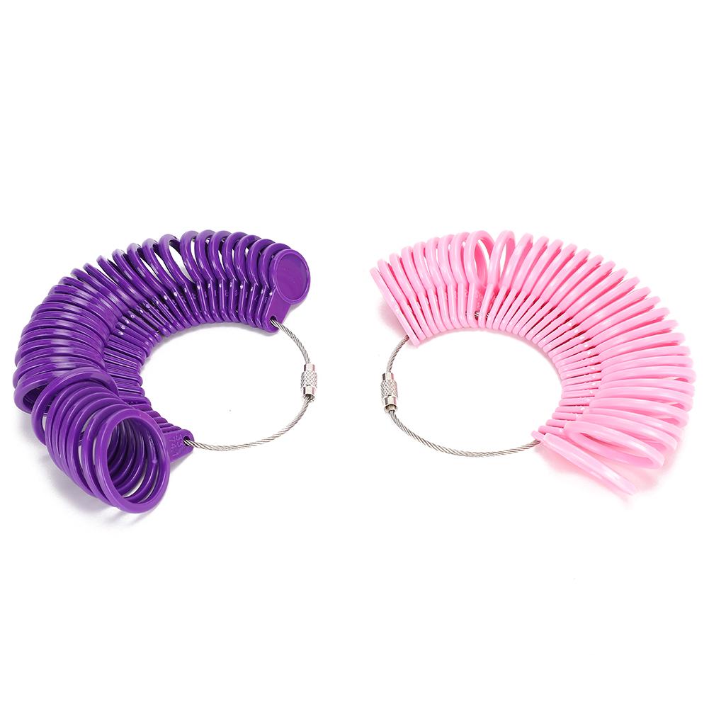 4 Stück Ringgrößenmesser Messwerkzeug Zubehör Finger messen Verstellbar Abnehmbar