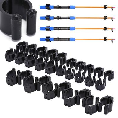 12Pcs Rod Clip Fishing Rod Holder Wall Hanging Stick Holder  Billiard Cue Fishing Rod