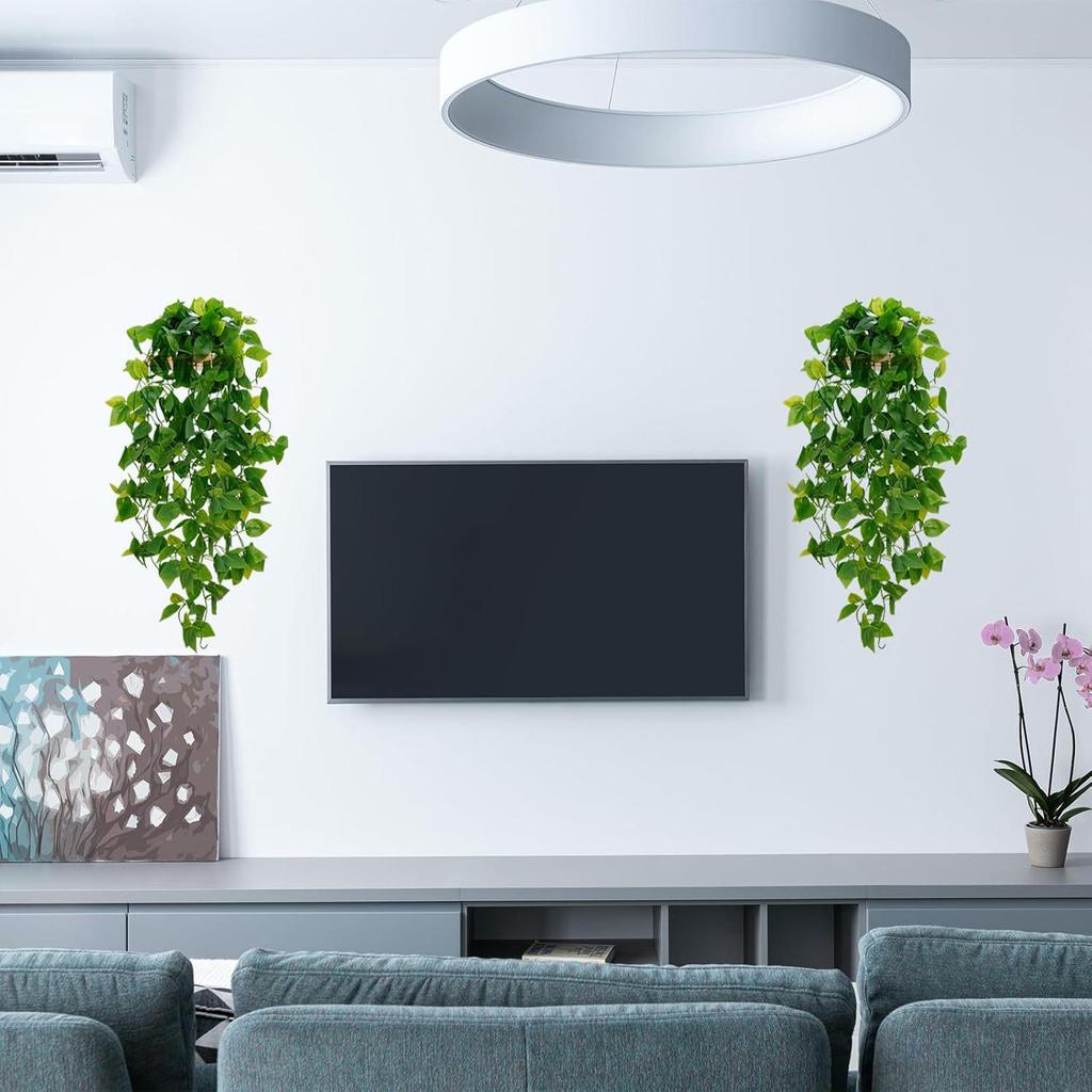 Artificial Hanging Vine Plant for Home Décor: Ideal for Living Room, Bedroom, Bathroom, Kitchen, Windowsill, Balcony, and Courtyard.