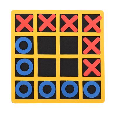 Tictactoe Game Portable and Safe EVA Mini Tictactoe XO Shape Chess Game Educational Toy
