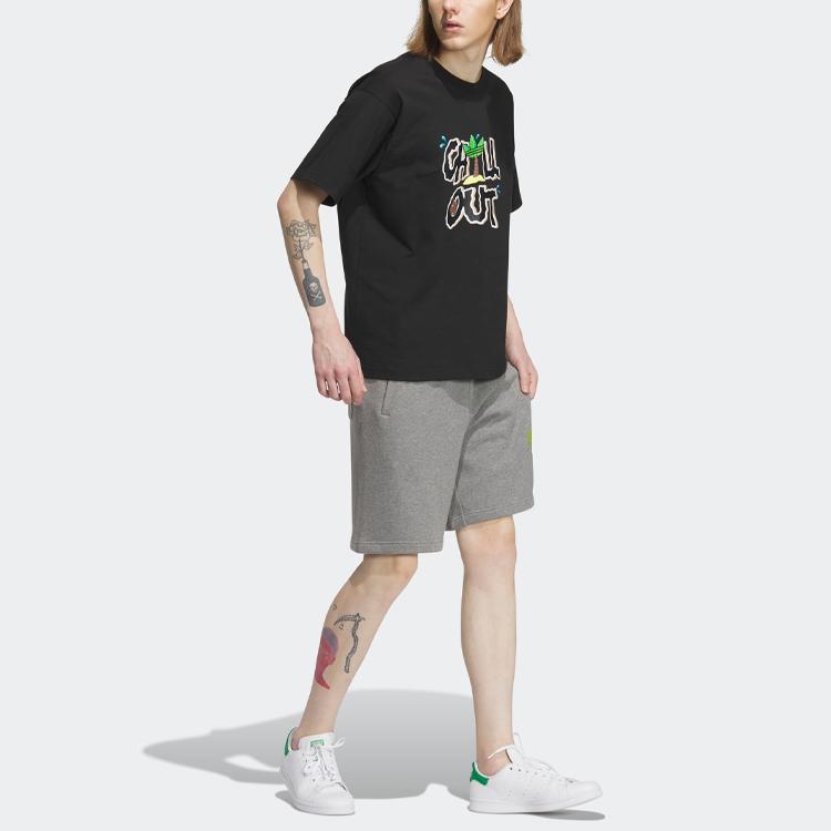 adidas Originals Trefoil Strickshorts mit Logoprint Herren Unterteile Basic-Hanf-Grau IP7544