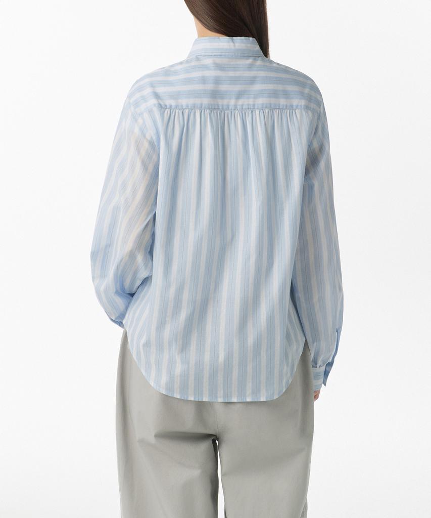 MUSINSA STANDARD WOMAN Women'S Relaxed Multi-Stripe Shirt [Light Blue]