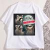 Funny Raccoon Diet Coke Tshirt Cotton Short Sleeve Funny Tee For Animal Lovers Round Neck Oversized Streetwear Casual Trendy
