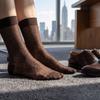 Grid Dress Socks Strip Thin Socks Elastic Men's Socks  Gentlemen