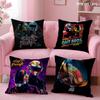 Band D-Daft Punk Cushion Cover Soft Short Plush Double-Sided Printing Home Decor Machine Washable Pillow Case Gift