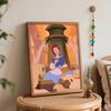 Disney Digital Oil Painting Belle Reading Book Painting Art Handmade Diy Gift Home Decoration