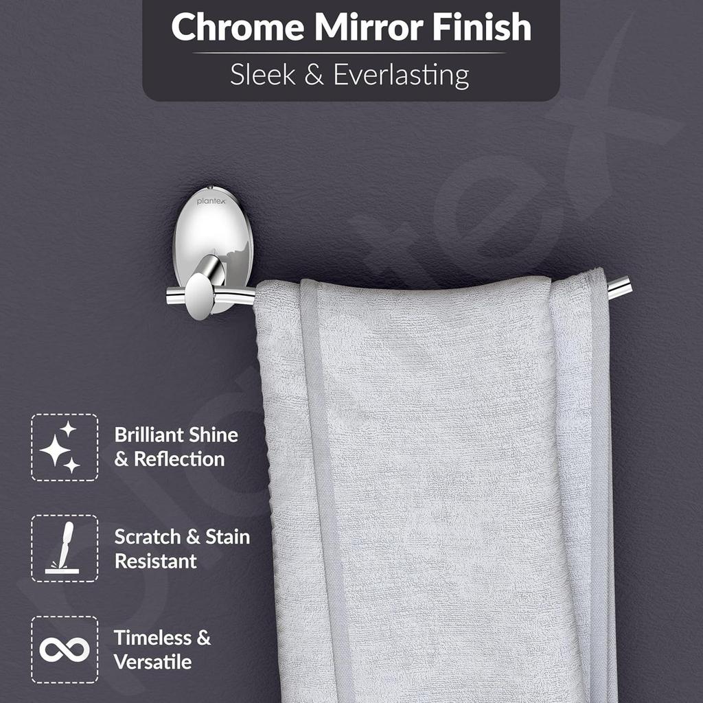 Grade Stainless Steel Hand Towel Hanger/Napkin Holder for Wash Basin/Towel/Napkin Ring/Bathroom Accessories - Oreva (Chrome)