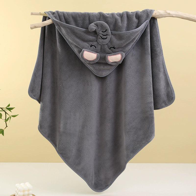 

Мультяшне дитяче пончо з капюшоном - М який плед з коралового флісу для купання та комфорту 80x80 cm